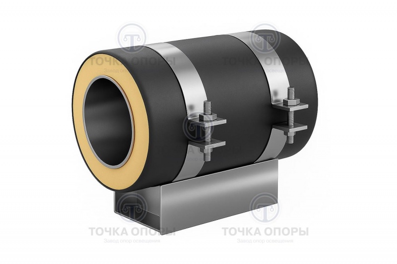 Скользящая опора СПОн 920/1100.100 подкладная надземная для труб в ППУ