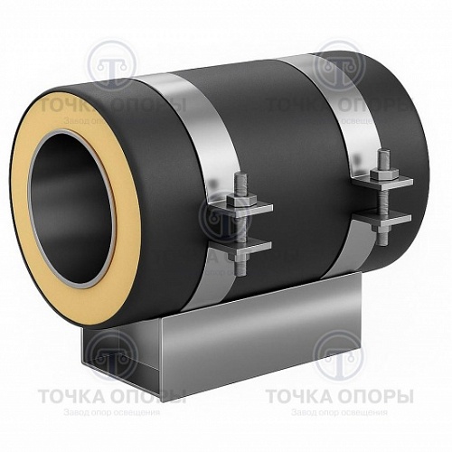 Скользящая опора СПОн 1020/1200.100 подкладная надземная для труб в ППУ