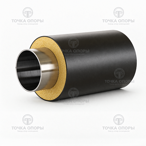 Труба ППУ полиэтиленовая оболочка 200х114х4 мм ГОСТ 30732-2006